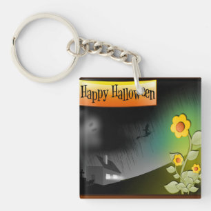 Happy halloween och blommor -