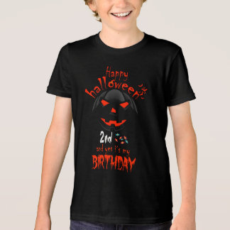 Happy halloween och det är min andra födelsedag t shirt