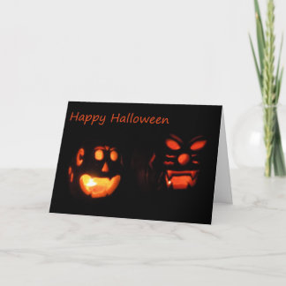 Happy halloween och födelsedag - Jack-0-landternor Kort