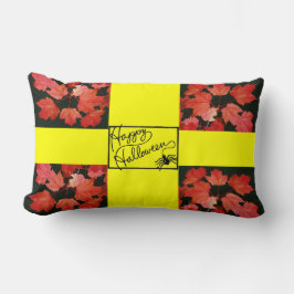 Happy halloween och Spider - Lumbarkudde