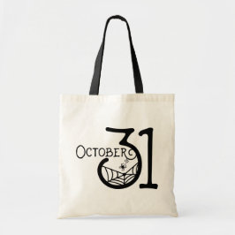 Happy halloween Oktober 31a Kids Candy Treat Tote Tygkasse