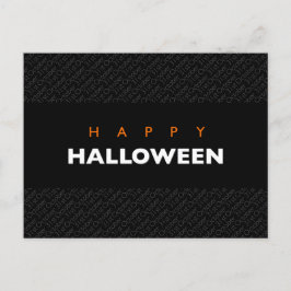 Happy halloween Oktober 31a Modern Typografi Vykort