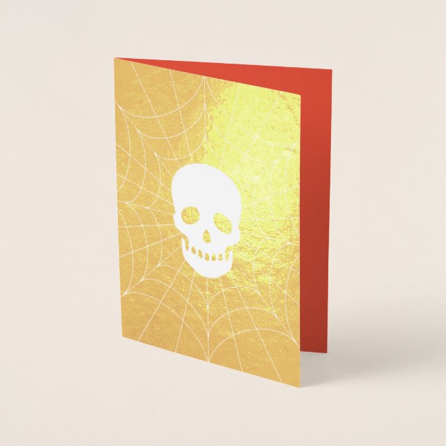 Happy halloween-oljekort folierat kort (Framsida)