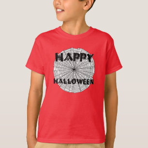 Happy halloween om Spindelnät Kids Tee