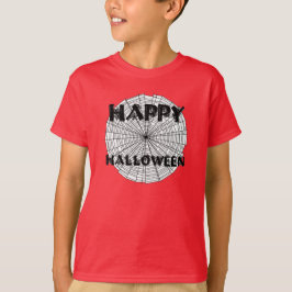 Happy halloween om Spindelnät Kids Tee Shirt