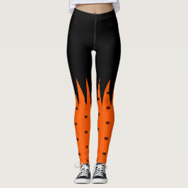 Happy halloween Orange Black Personlig Leggings
