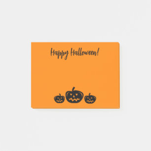 Happy halloween orange Post-it®-anteckningar med p Post-it Block