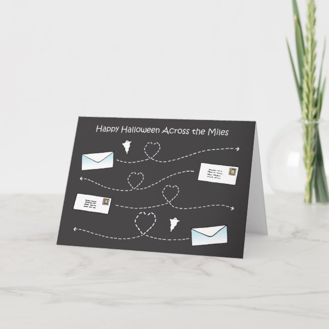 Happy halloween över sjön kort (Framsida)