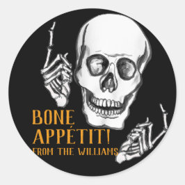 Happy halloween pappa skämt runt klistermärke