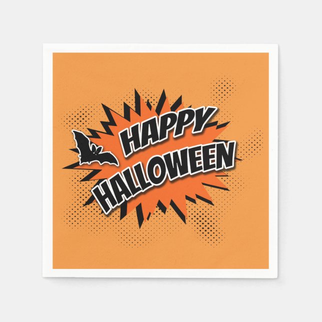 Happy halloween pappersservett (Framsidan)