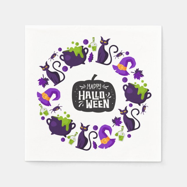 Happy halloween pappersservett (Framsidan)