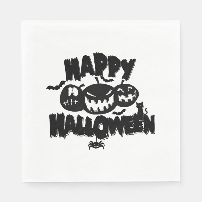 Happy halloween pappersservett (Framsidan)