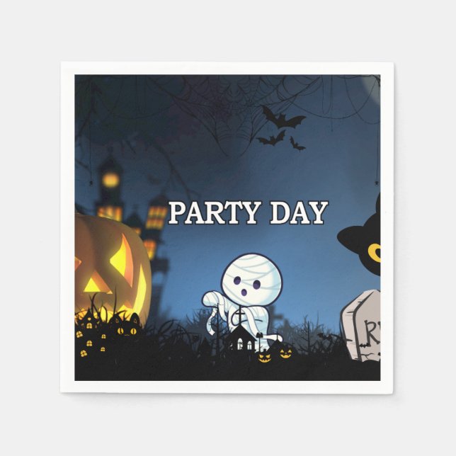 Happy halloween pappersservett (Framsidan)