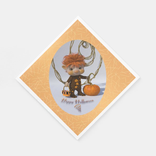 Happy halloween! pappersservett (Hörn)