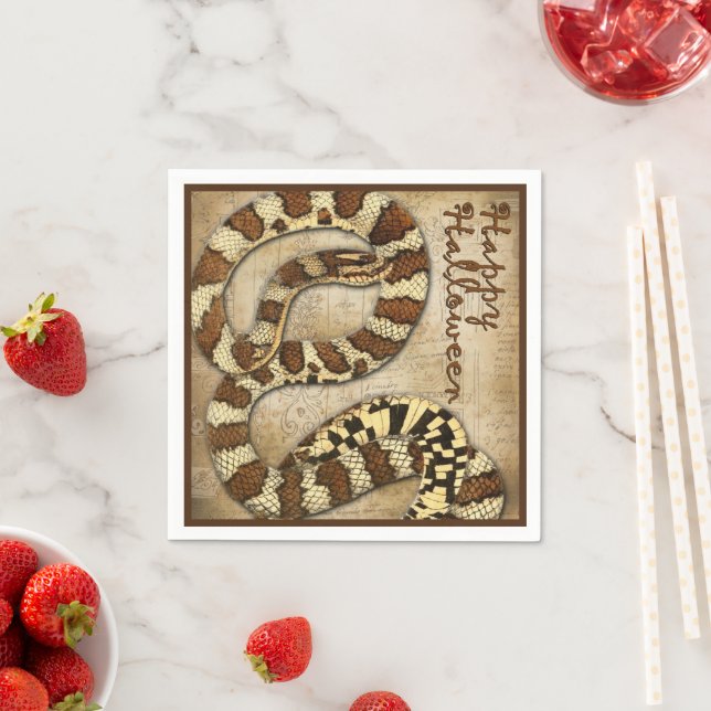 Happy halloween Pappra blöjor med ormar Pappersservett (Insitu)