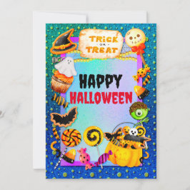 Happy halloween party fylld med trick eller treat