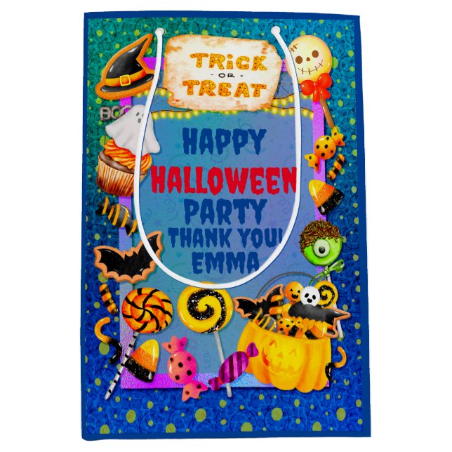 Happy halloween party fylld med trick eller treat (Framsidan)