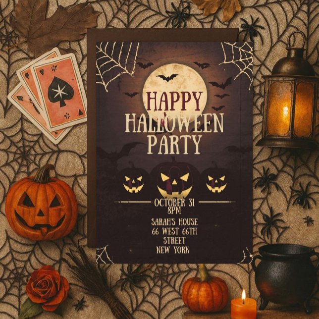 Happy Halloween Party Inbjudningar (Skapare uppladdad)