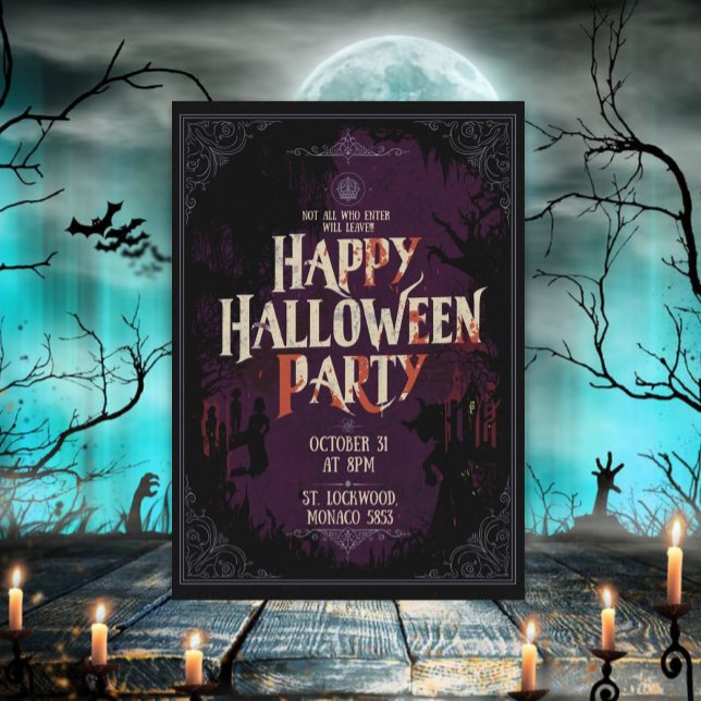Happy halloween Party Inbjudningar (Skapare uppladdad)