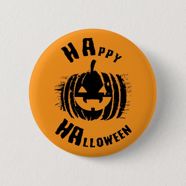 Happy halloween Party Pumpkin Knapp (Framsida)