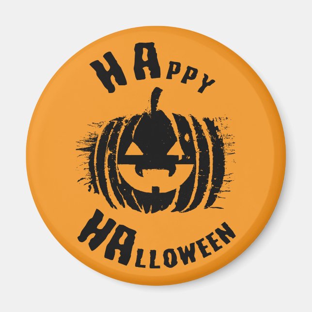 Happy halloween Party Pumpkin Magnet (Framsidan)