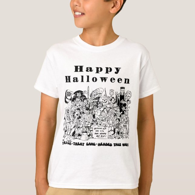 Happy halloween Party Tee Shirt (Framsida)