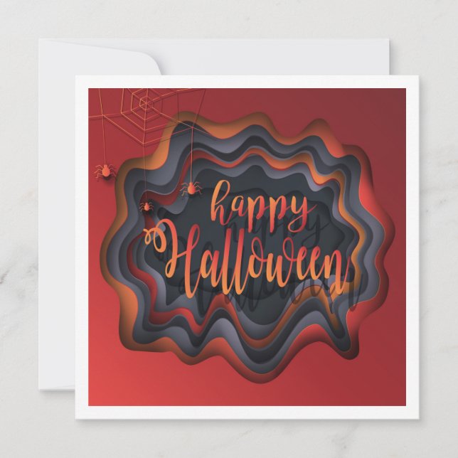 Happy halloween Party "Treat eller Trick" Kort (Framsida)