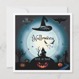 Happy halloween Party "Treat eller Trick" Kort