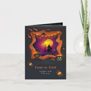 Happy halloween Party "Treat or Trick" Magic Inbjudan