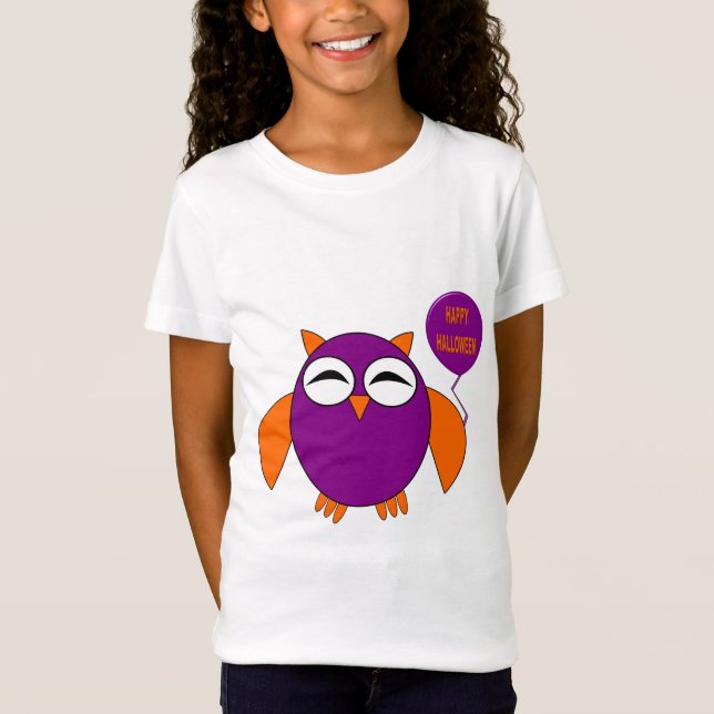 Happy halloween Party Uggla Kids T Shirt (Framsida)
