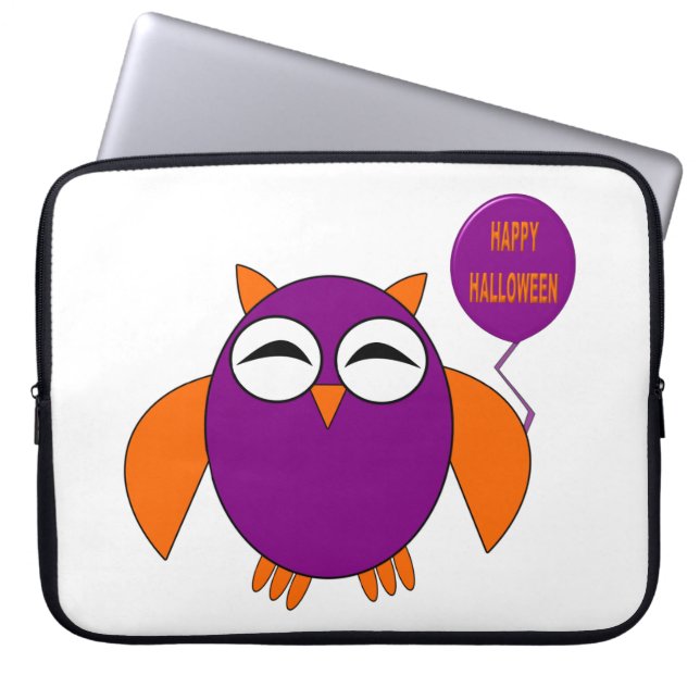Happy halloween Party Uggla Laptop sleeve (Framsidan)