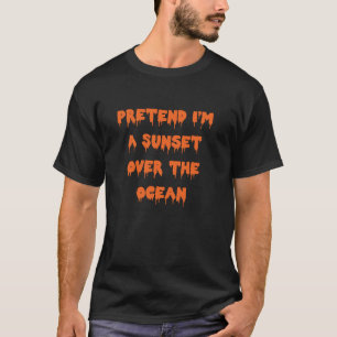 Happy halloween påstår att jag är en solnedgång öv t shirt
