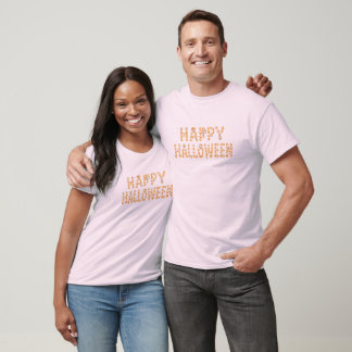 Happy halloween Paw Skriv ut T-skirt | Djurälskare T Shirt