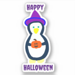 Happy halloween Penguin Klistermärken