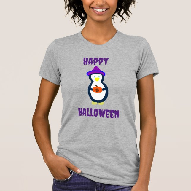 Happy halloween Penguin T Shirt (Framsida)