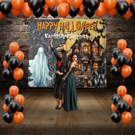 Happy halloween Photo Booth-bakgrund