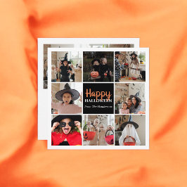 Happy halloween Photo Collage Simple Kort