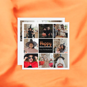Happy halloween Photo Collage Simple Kort