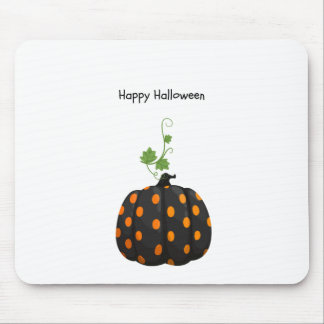 Happy halloween Polka Dot Pumpkin Mouse Pad Musmatta