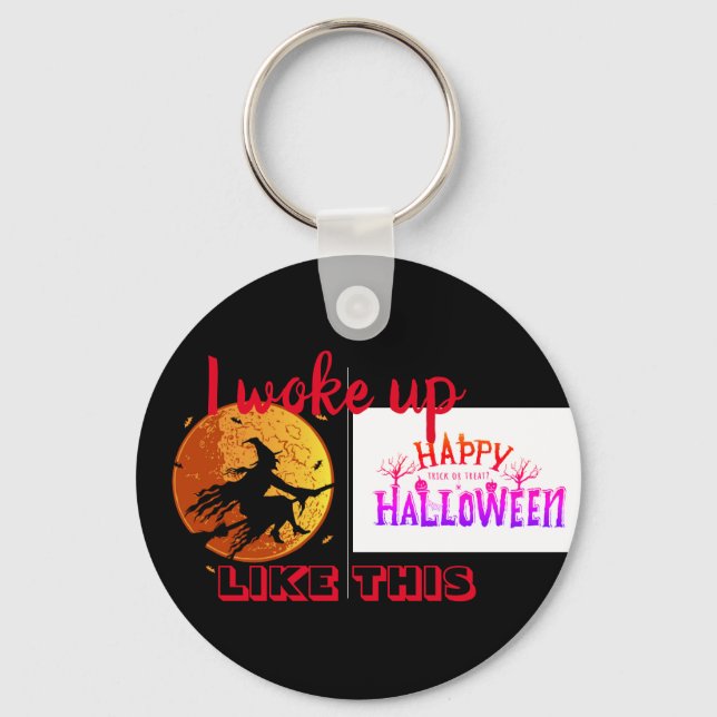 "Happy Halloween" Porteclés Nyckelring (Framsida)