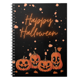 Happy Halloween Postcard Anteckningsbok