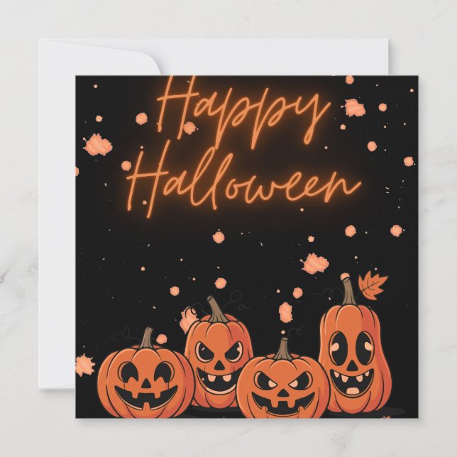 Happy Halloween Postcard Julkort (Framsida)