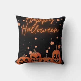 Happy Halloween Postcard Kudde