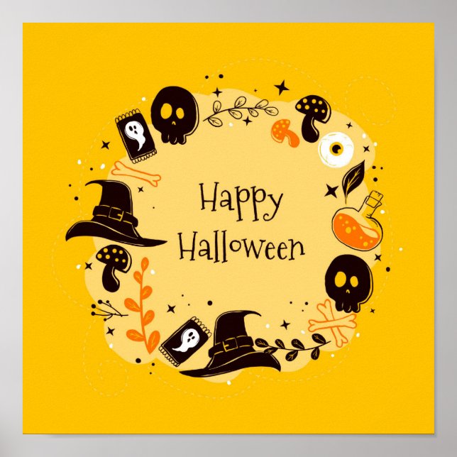 Happy halloween poster (Framsidan)