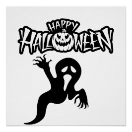 Happy Halloween Poster brillant Perfect Poster