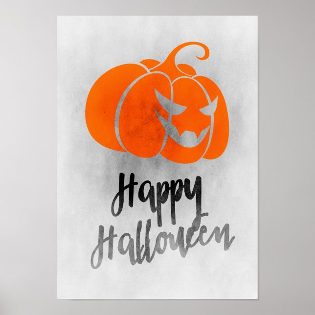 Happy halloween Poster - Grunge Halloween Art (Framsidan)