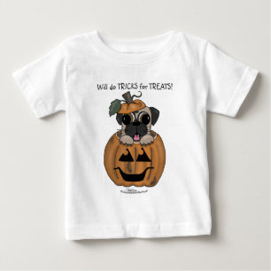 Happy halloween-Pug i Jack O'Lantern T-shirt