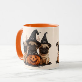 Happy halloween Pugs Jack o lantern Mugg