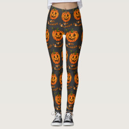 Happy halloween | Pumpa | CANDY CORN Leggings