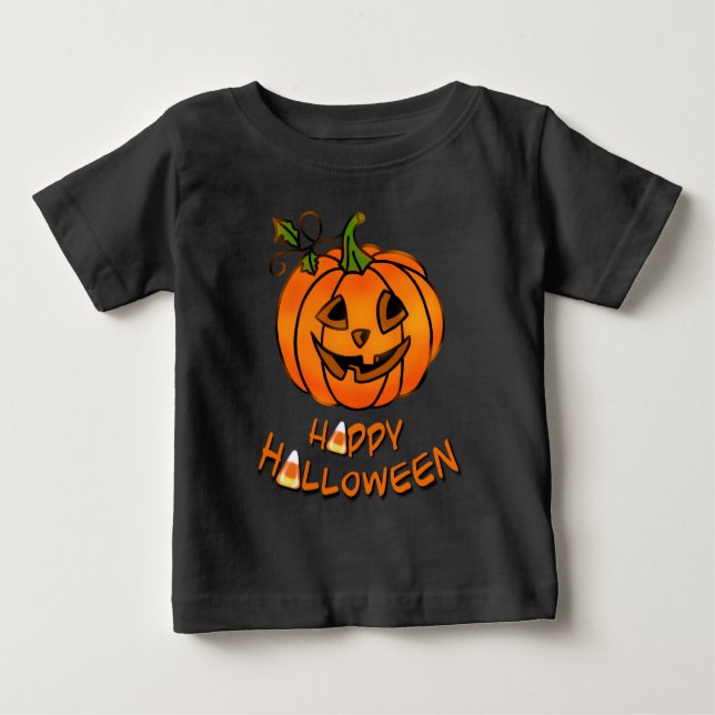 Happy halloween | Pumpa | CANDY CORN T Shirt (Framsida)